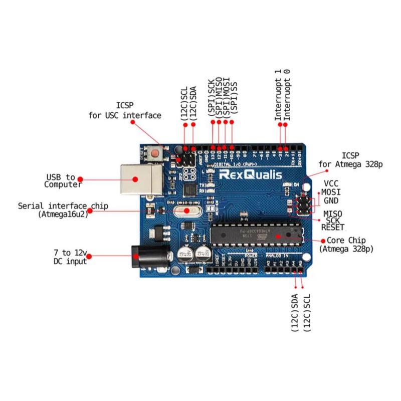 Kit Compatible C/ Arduino Uno Con Español Tutorial Multicolor