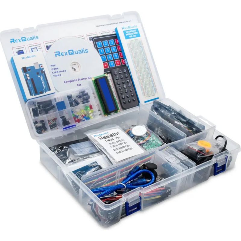 Kit Compatible C/ Arduino Uno Con Español Tutorial Multicolor