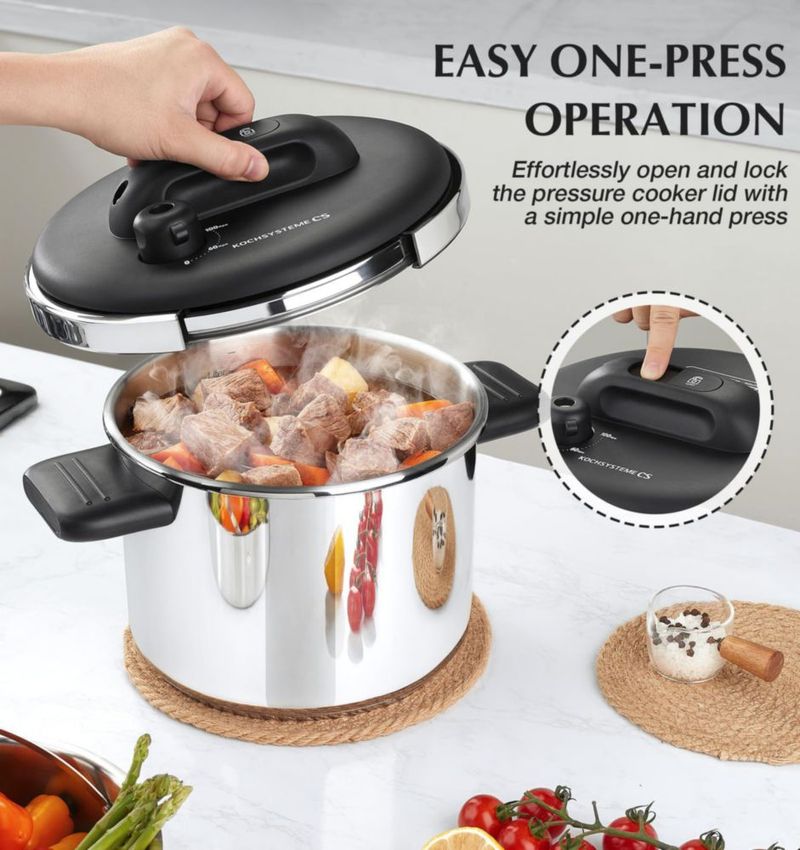 Juego de Utensilios de Cocina KOCH SYSTEME CS de Acero Inoxidable 14 Piezas