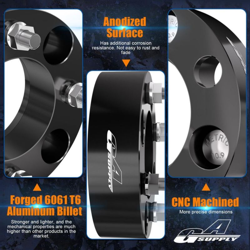 Espaciadores de rueda GAsupply 38 mm 4x110 74 mm cubo 12×1.25 juego de 4