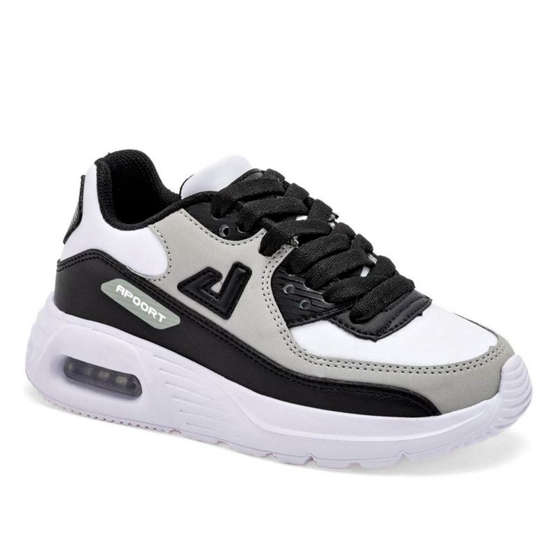 DEPORTIVO CORRER Y SPORT APOORT A5013 BLANCO NEGRO GRIS