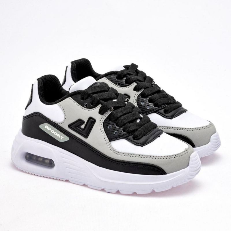 DEPORTIVO CORRER Y SPORT APOORT A5013 BLANCO NEGRO GRIS