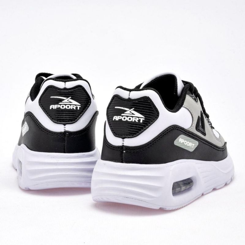 DEPORTIVO CORRER Y SPORT APOORT A5013 BLANCO NEGRO GRIS