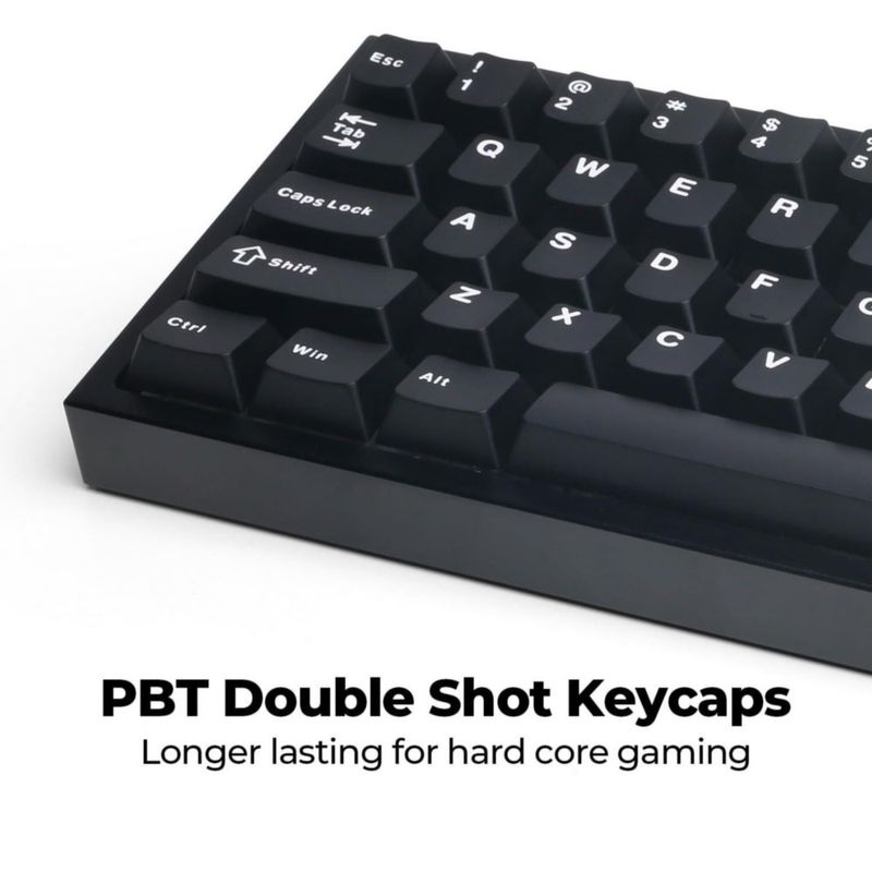 Teclado CyberpowerPC CK60 RGB Hot‑Swappable con keycaps PBT