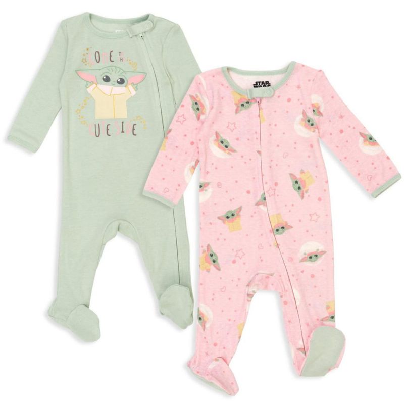 Pijamas STAR WARS para bebé niña Grogu 0‑3 meses