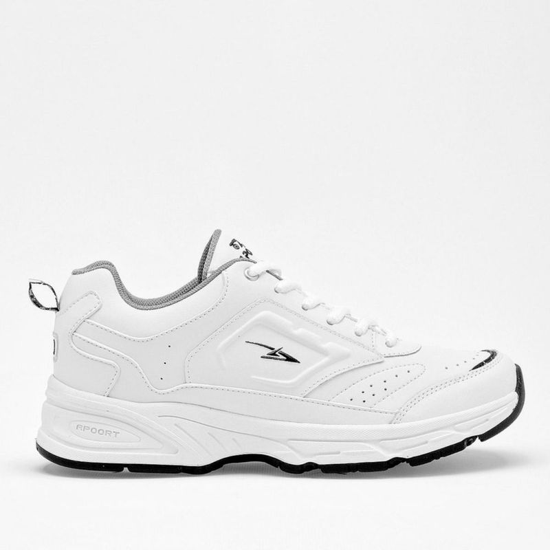 DEPORTIVO CORRER Y SPORT APOORT 960 BLANCO NEGRO TACON 4 cm