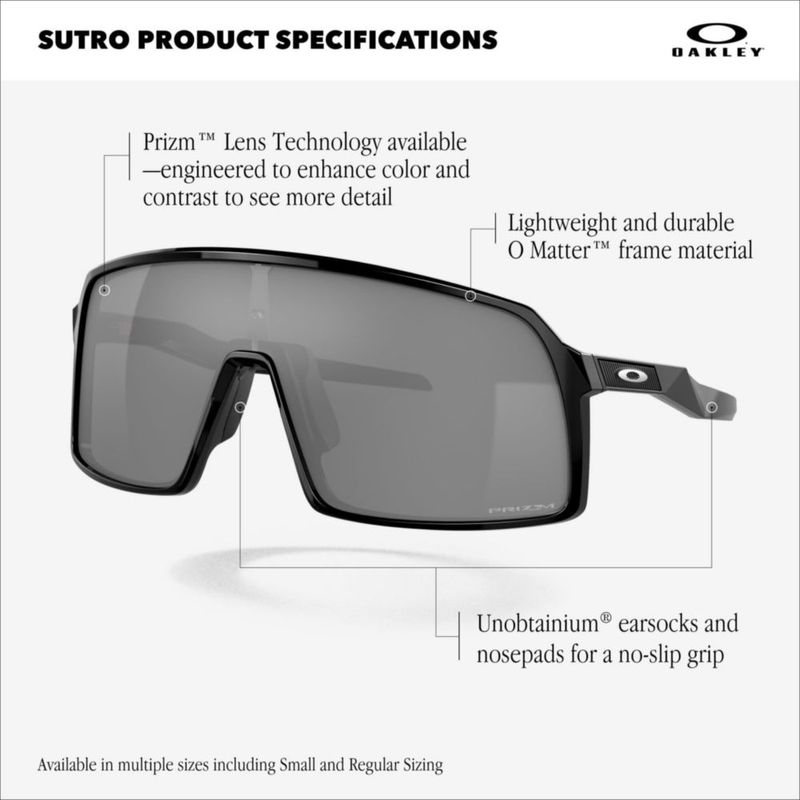 Gafas de sol Oakley de titanio con lentes Prizm Black