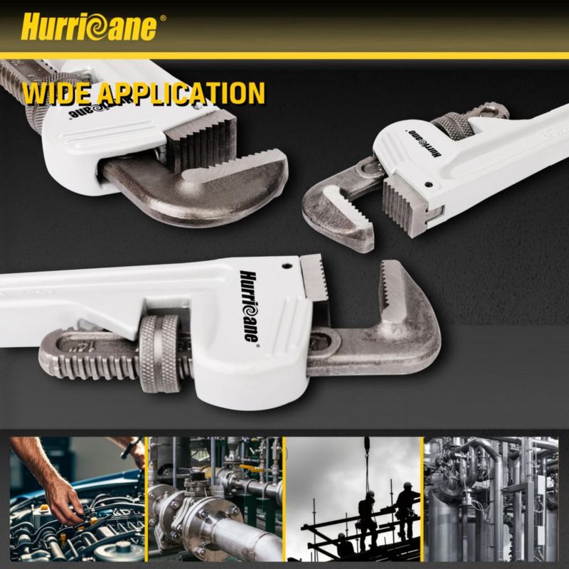 Llave de tubo HURRICANE 36 cm de aleación de aluminio de alta resistencia