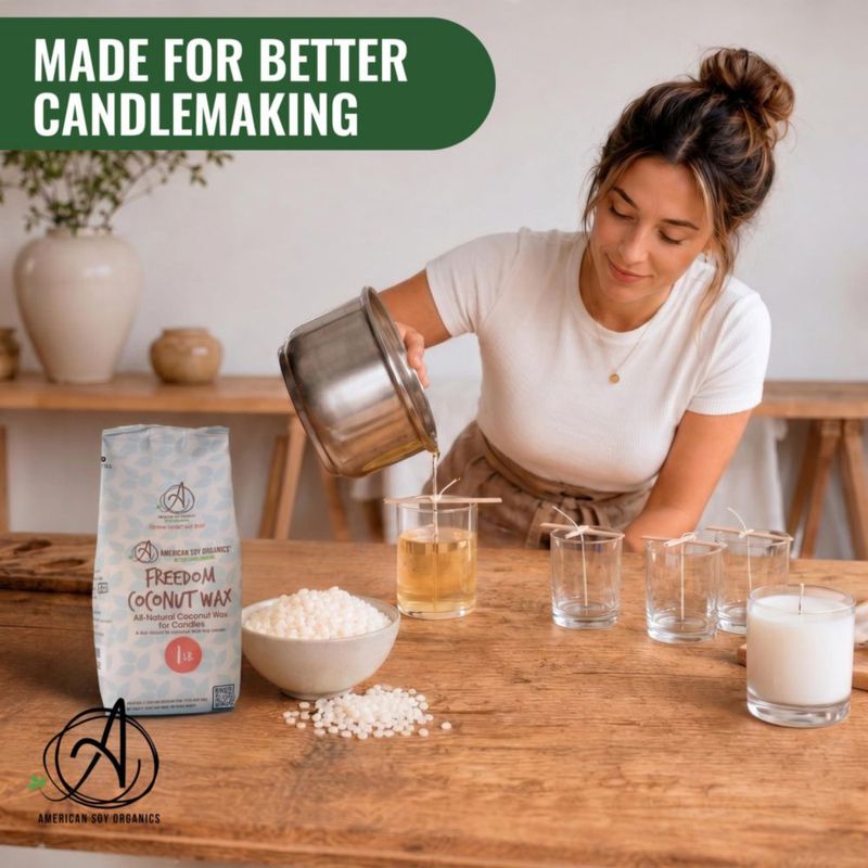 Cera para velas American Soy Organics 454 g (coco y soja)