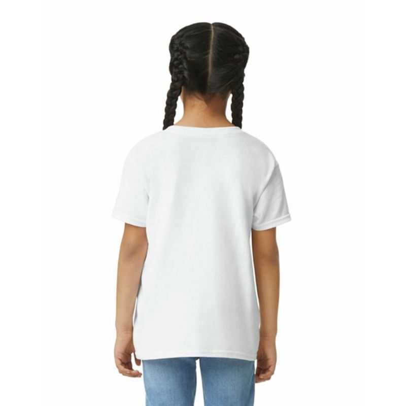 Camiseta juvenil Gildan G2000B Ultra Cotton blanca paquete de 12 talla XL