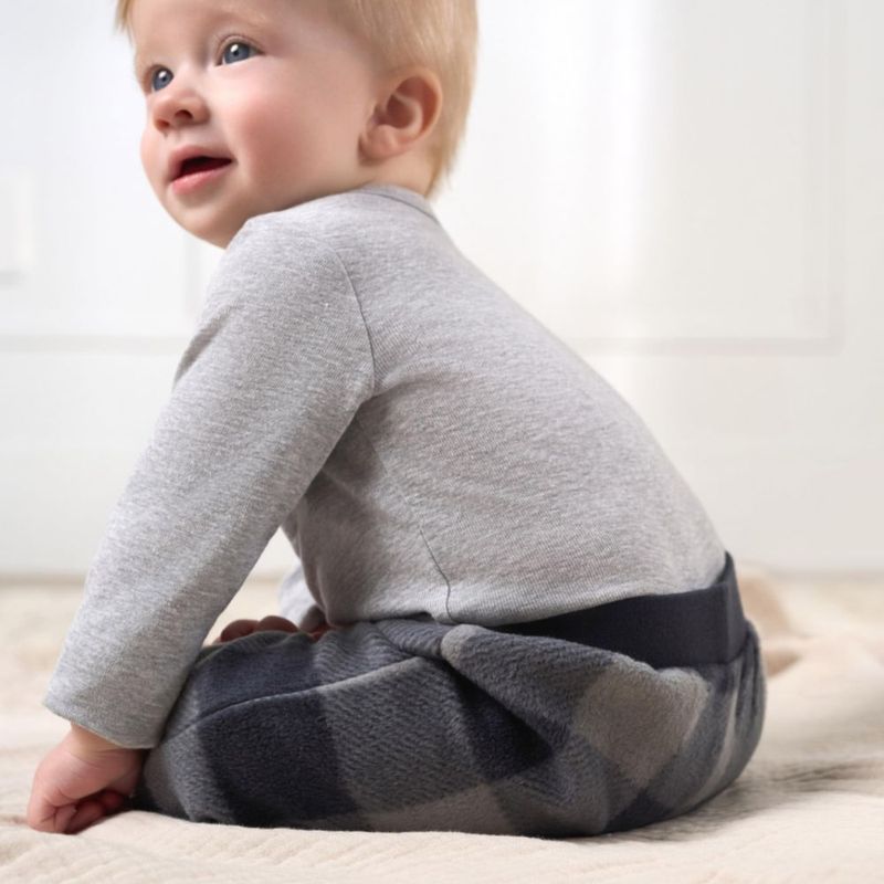 PANTALONES Gerber para Bebé Niño 18 meses – Pack de 4 en Gingham azul marino