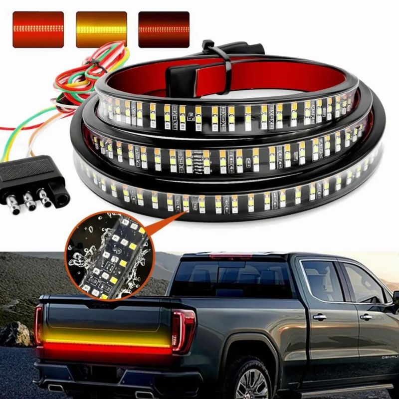 Tira Trasera Luces De Destello Dob 60 432led Negro