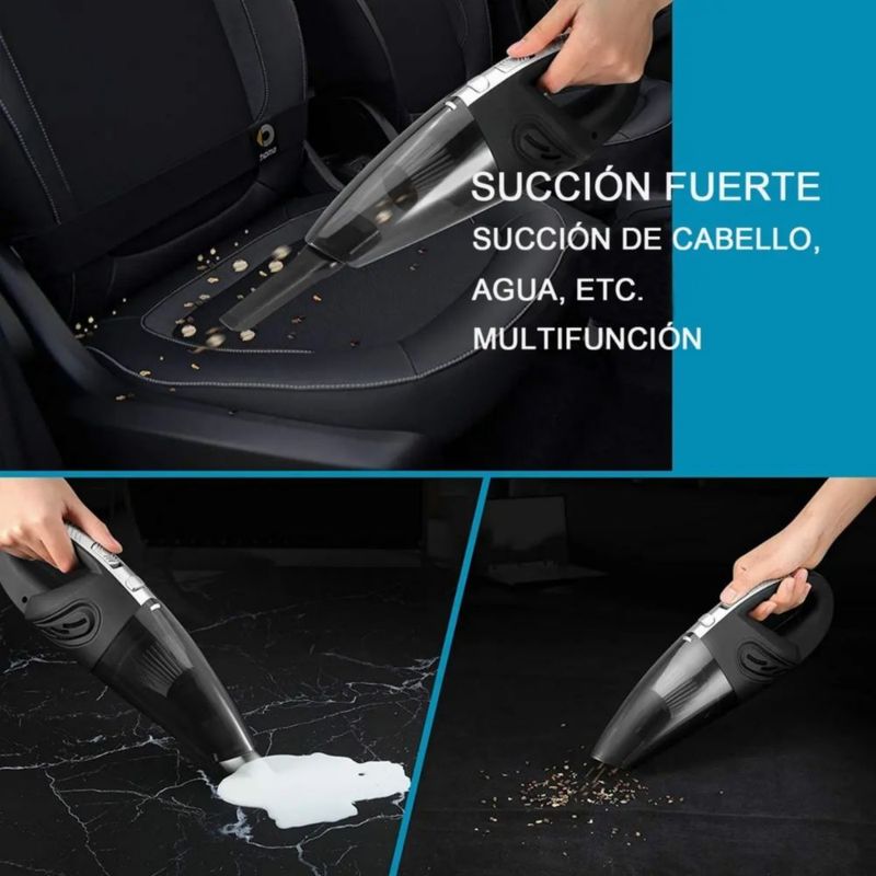 Aspirador De Mano Portátil Para Hogar Y Automóvil Gris