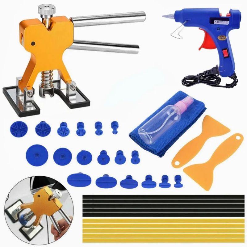 Kit Saca Golpes De Auto Ventosa Abolladuras Profesional Multicolor