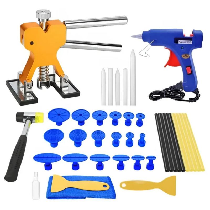 Kit Saca Golpes De Auto Ventosa Abolladuras Profesional Multicolor