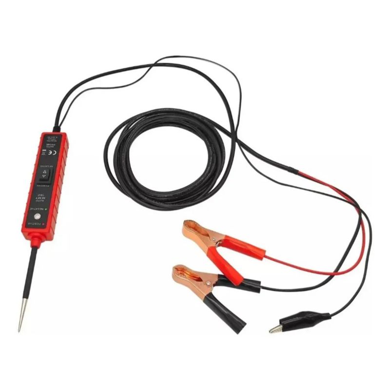 Comprobador De Circuitos Automotrices Em285 Rojo con Negro