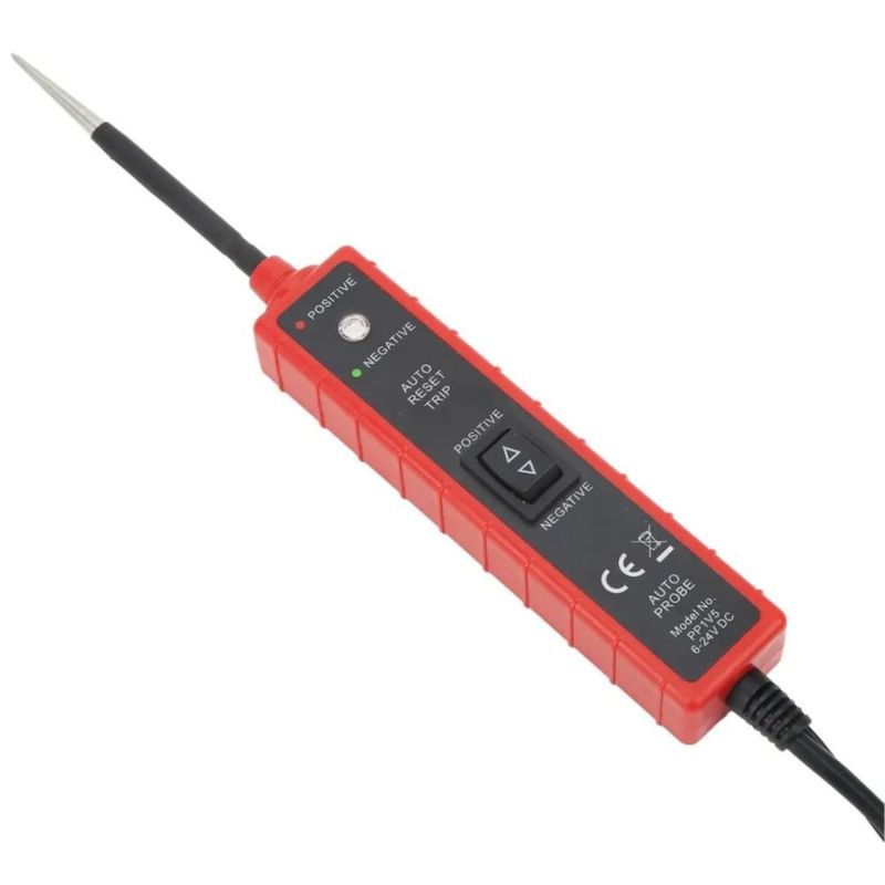 Comprobador De Circuitos Automotrices Em285 Rojo con Negro