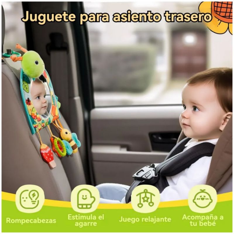 Espejo De Juego Para Bebé Tipo , Color  Verde Gusano