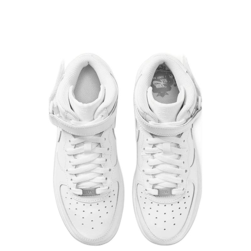Tenis Nike Air Force 1 Mid GS blanco infantil