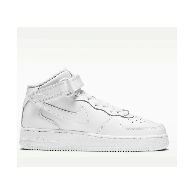 Tenis Nike Air Force 1 Mid GS blanco infantil