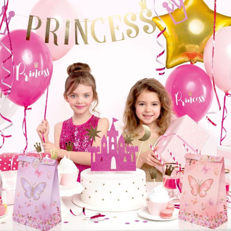 Bolsas de Regalo Nukssi 24 piezas 22x13x8 cm Mariposa Rosa