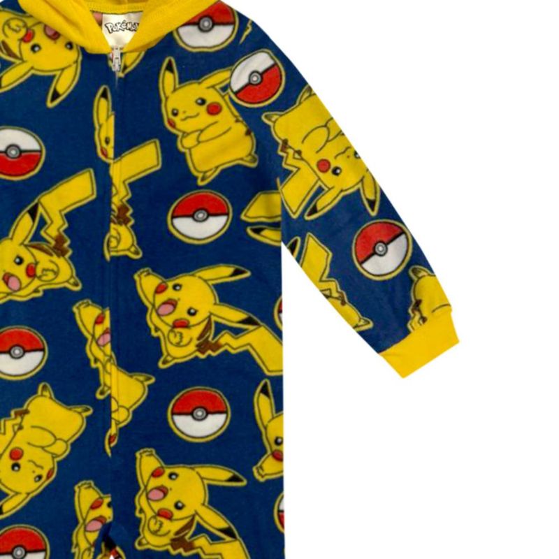 Pijama Pokémon para Niños – Mono con Cremallera y Capucha (Disfraz)