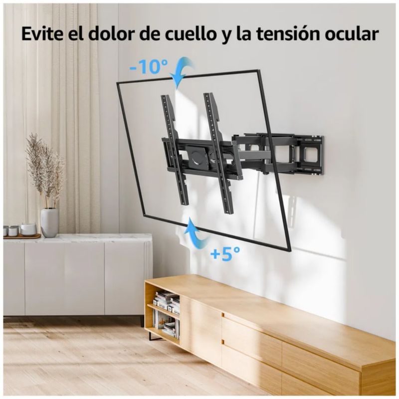 Soporte De Pared Para TV Monitor 26 A 65 Pulgadas Color Negro