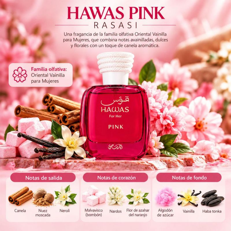 RASASI Set 4 Perfumes Hawas for Her Mujer Fragancia Arabe Eau Parfum 30ml