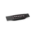 Pines de Puente LUXE BY MARTIN® para Guitarra – Cromo con Incrustación Roja (Pack de 6)