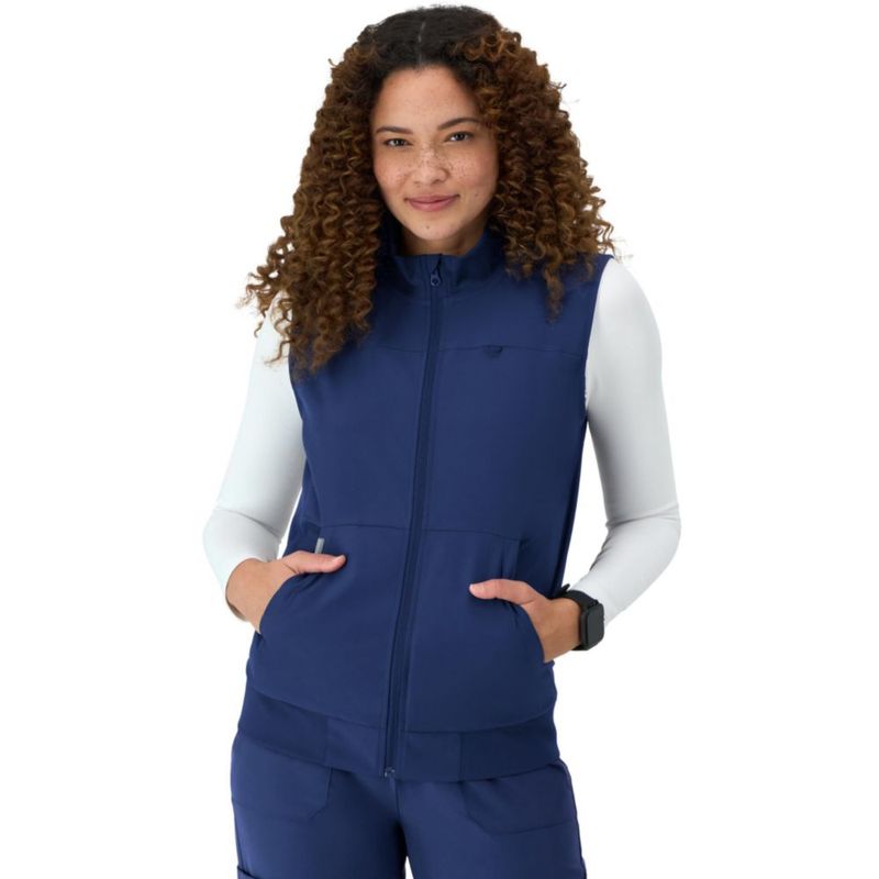Chaleco Scrubs Hanes para Mujer de Tejido Elástico y Transpirable