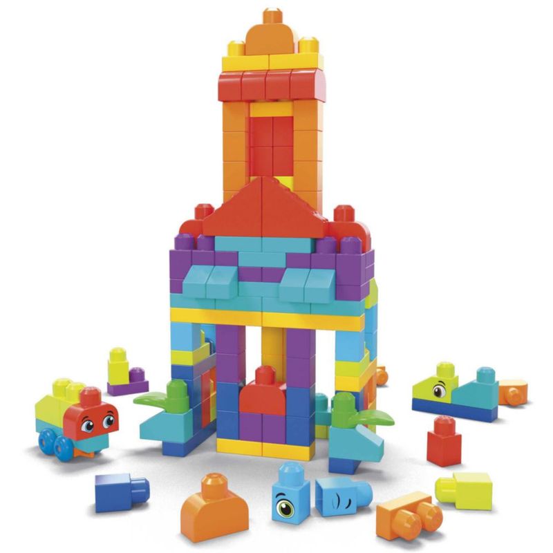 Bloques de juguete Mega Bloks First Builders 150 unidades azules