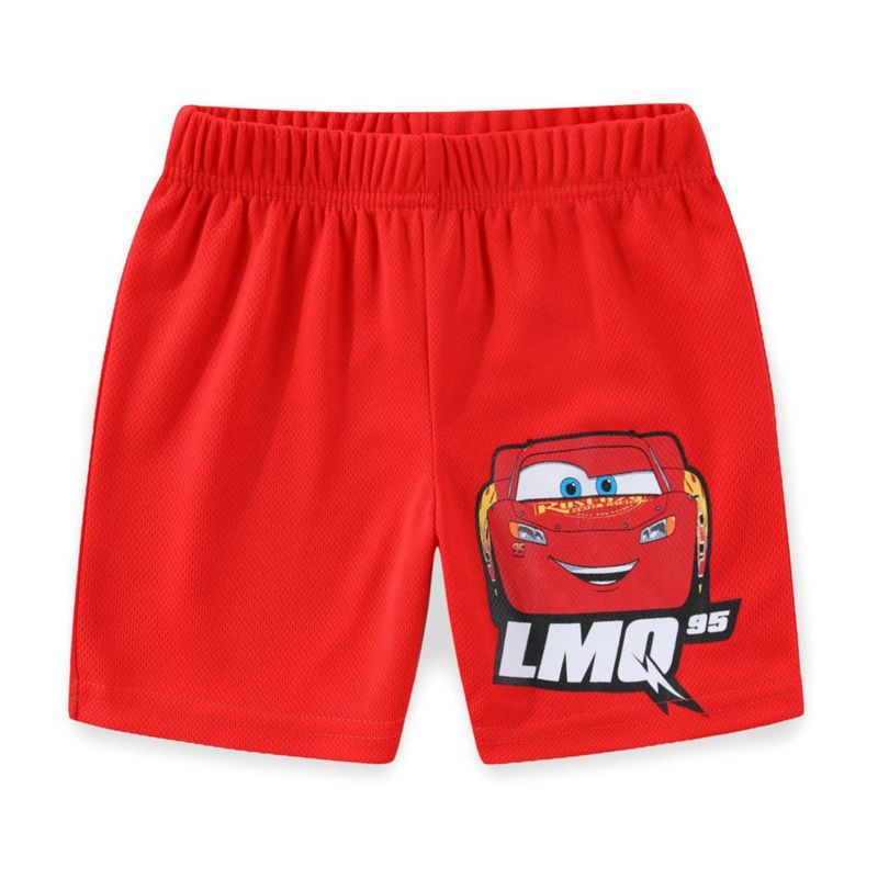 Conjunto de camiseta y pantalón corto Disney Cars 2T-7 para niños