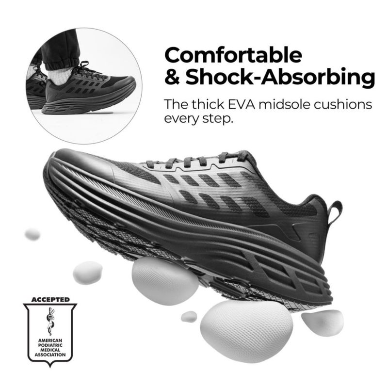 Zapatillas NORTIV 8 27 cm negras para hombre – caminata y running