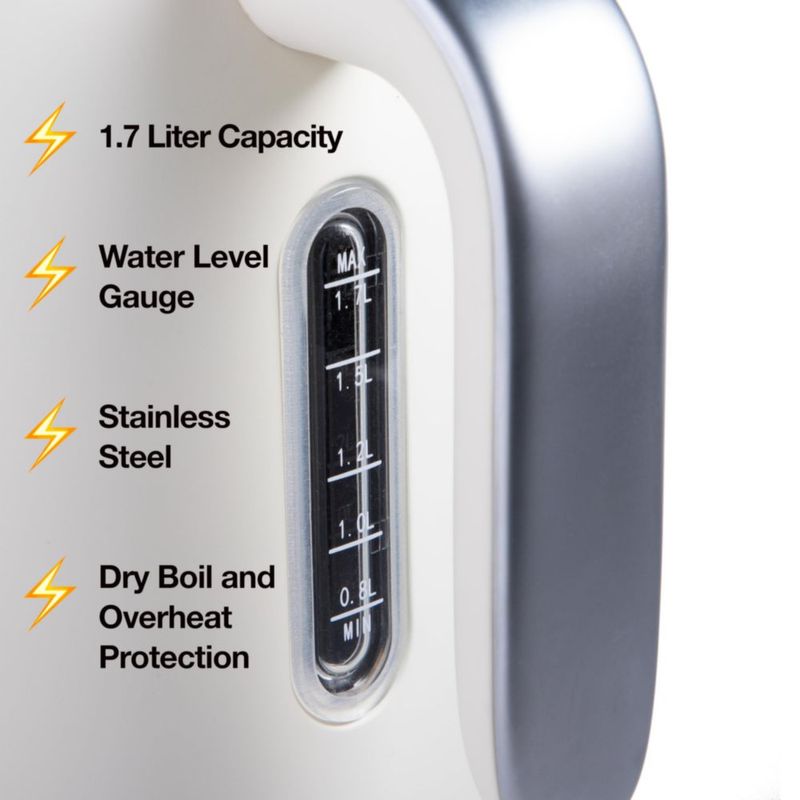 Hervidor eléctrico Rae Dunn 17 L crema con apagado automático
