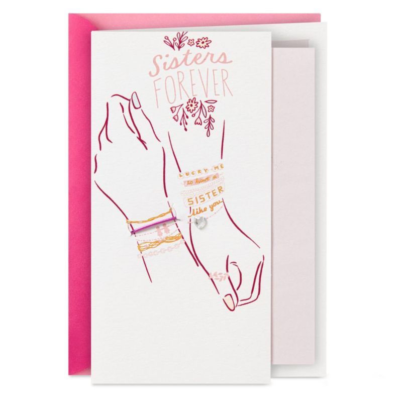 Tarjeta de Felicitación Hallmark 13 cm Hermanas para Siempre