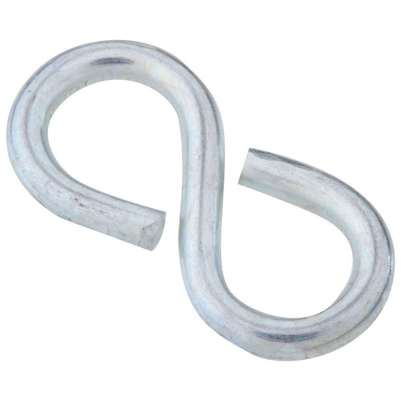 Gancho de almacenamiento National Hardware N121-350 chapado en zinc paquete de 5