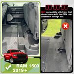 Kit de almacenamiento bajo el asiento Mixsuper Liner para Ram 1500 – 4 piezas negro