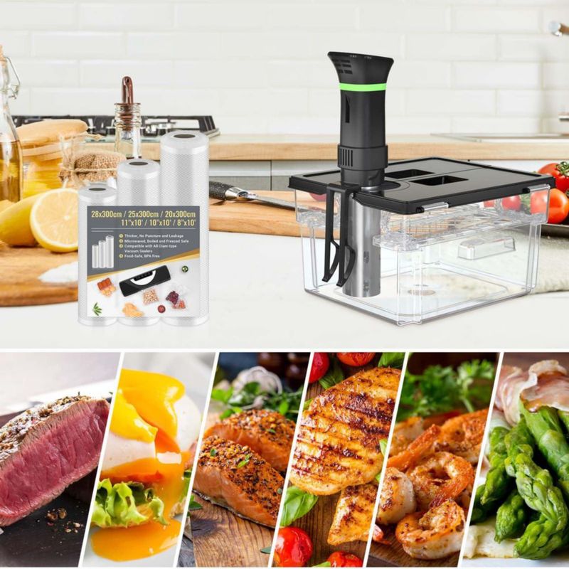 Recipiente para Sous‑Vide Vpcok Direct de 1165 qt con tapa