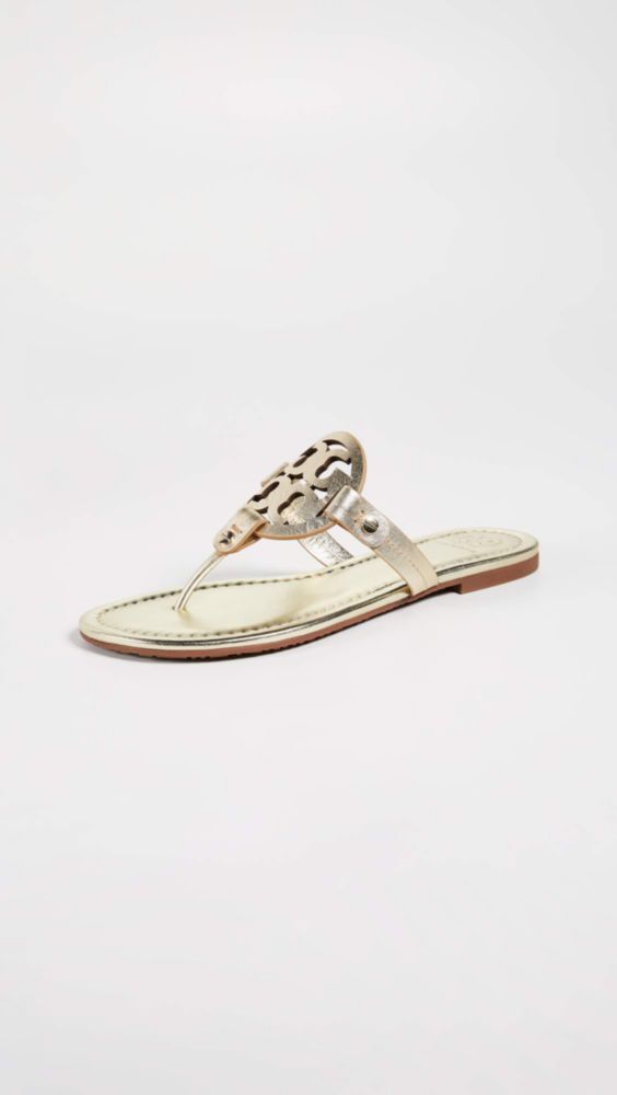 Sandalia Tory Burch Miller Spark Gold talla 7 US