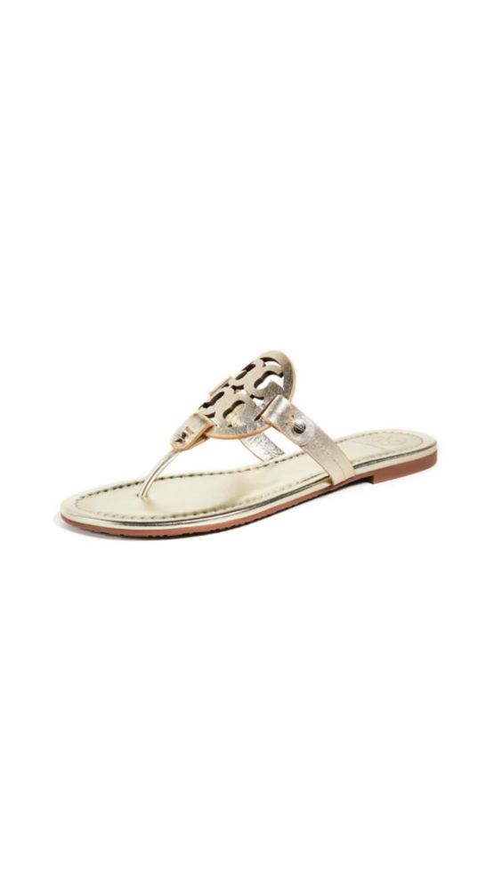 Sandalia Tory Burch Miller Spark Gold talla 7 US