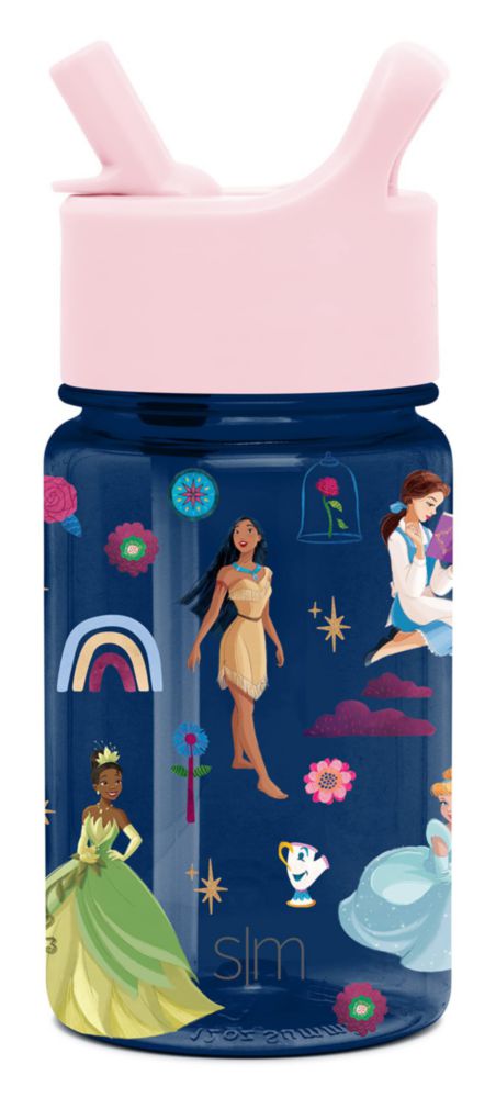 Botella de agua Simple Modern 355 ml Disney Princess para niños