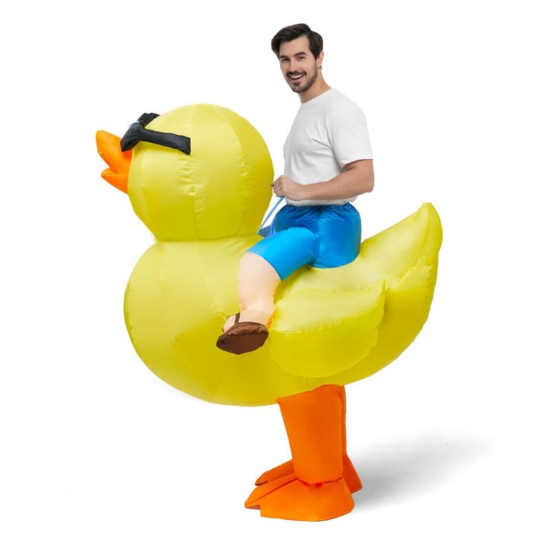 Disfraz inflable de pato para montar 191 cm XL – Spooktacular Creations
