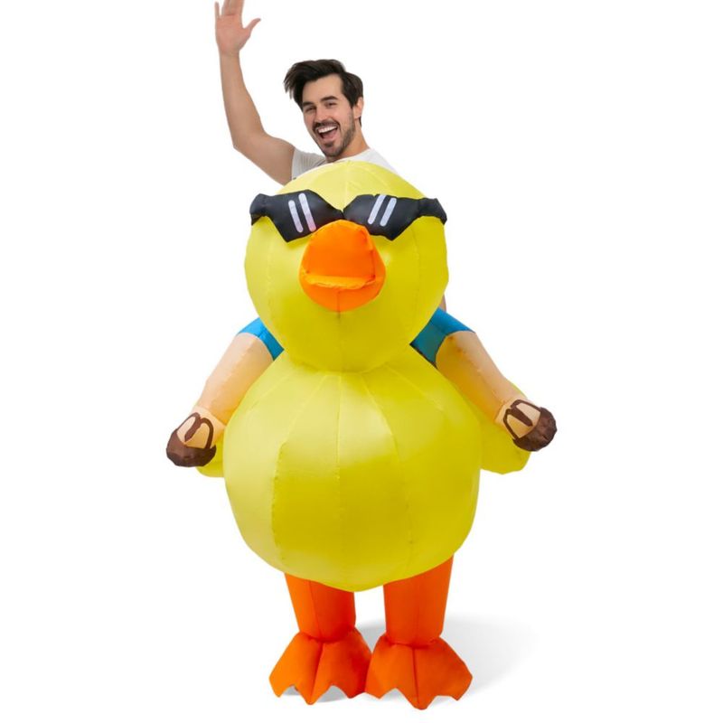 Disfraz inflable de pato para montar 191 cm XL – Spooktacular Creations
