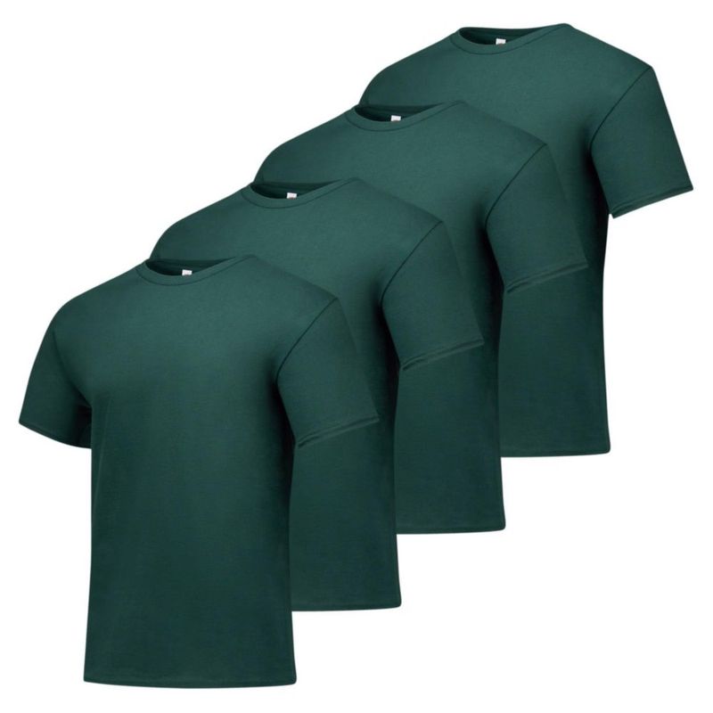 Camiseta Hanes talla Grande Deep Forest – Pack de 4