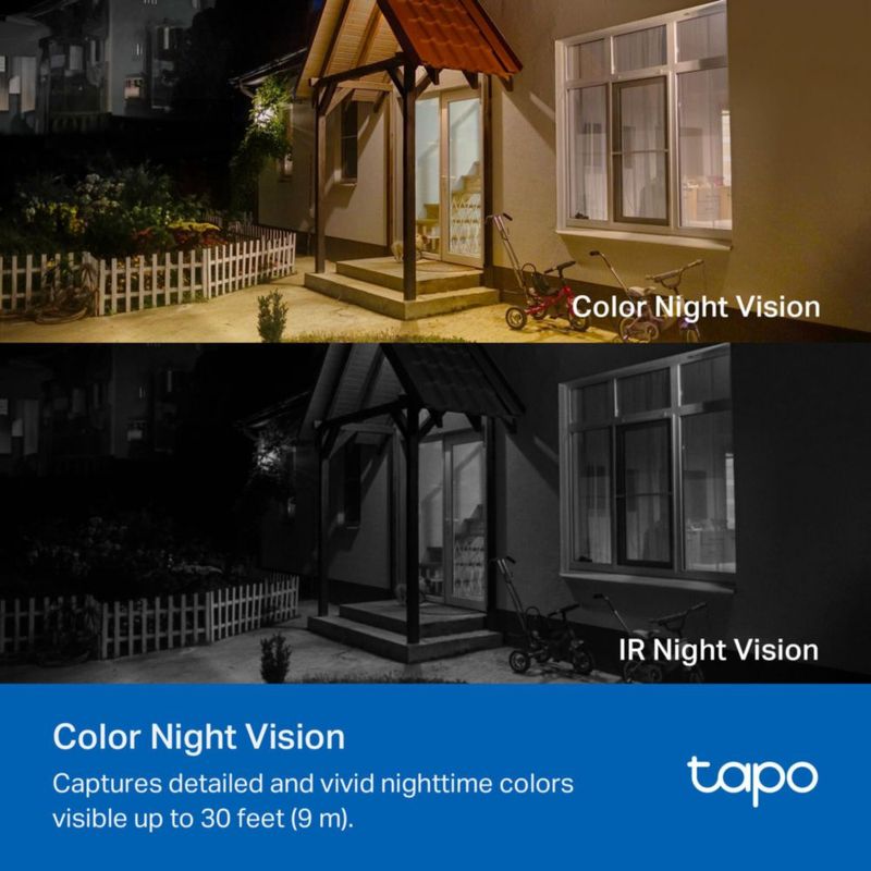 Cámara de Seguridad Tapo Inalámbrica Solar 1080p Pack de 3