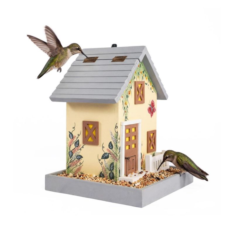 Casa para Pájaros MEWANG 18 cm × 23 cm Amarillo Claro Colgante