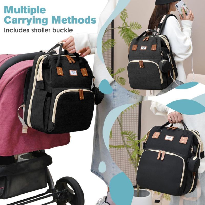 Mochila JSTPRO 25L Negra con Estación de Cambio