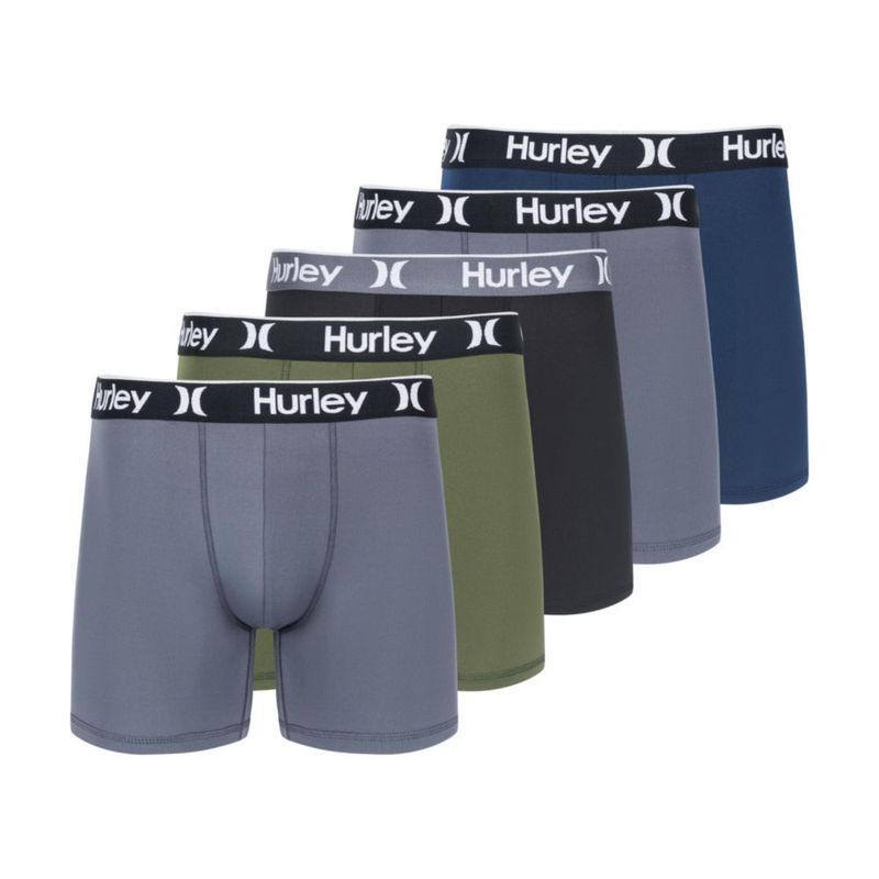 Hurley Calzoncillos bóxer Stretch talla S pack de 5 – Color Carbón