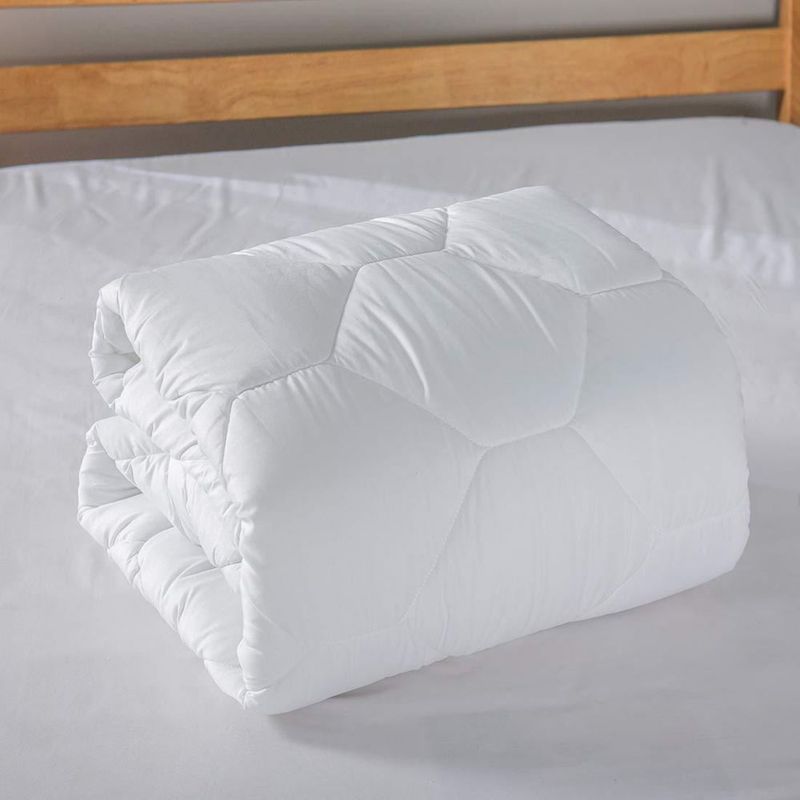 Cubrecolchón Favorland 20-53 cm Acolchado Ajustable Blanco