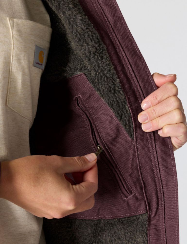 Chaqueta Carhartt Iconic Washed Duck Sierra talla L color mora